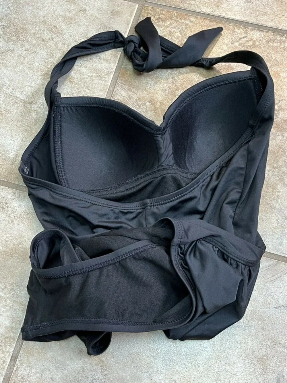 Liz Claiborne- Womens Sweetheart Maillot 1-Pc Swimsuit size: 6 Black U8-19